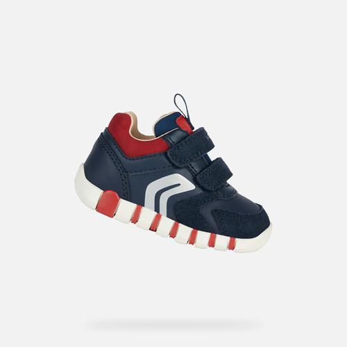 FIRST STEPS BABY IUPIDOO BABY - NAVY/RED