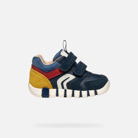 Velcro shoes IUPIDOO BABY Navy/Dark Red - image number 1 | GEOX