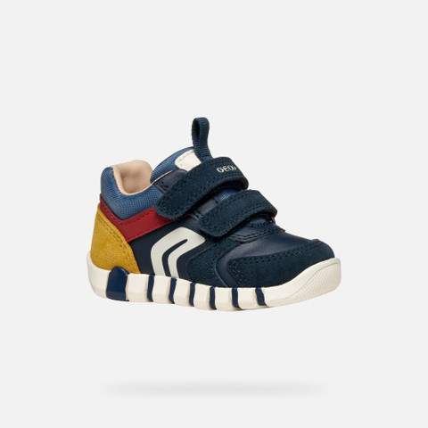 Velcro shoes IUPIDOO BABY Navy/Dark Red - image number 2 | GEOX