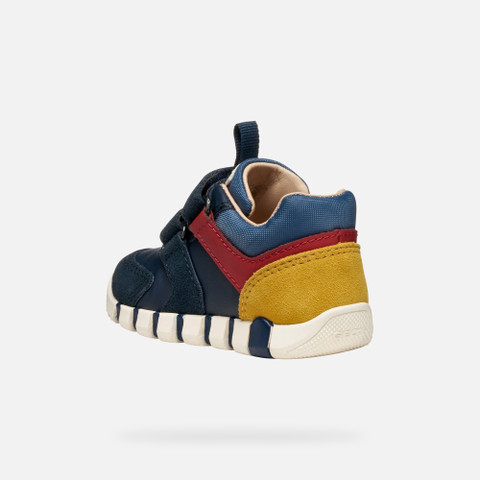 Velcro shoes IUPIDOO BABY Navy/Dark Red - image number 3 | GEOX