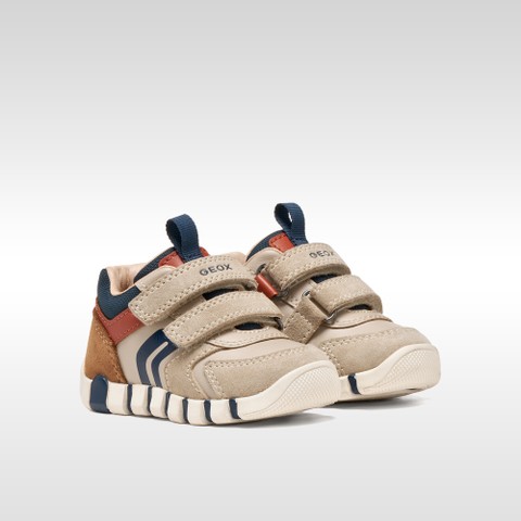 Chaussures b&eacute;b&eacute; scratch IUPIDOO B&Eacute;B&Eacute; Beige clair/Orange - image number 7 | GEOX