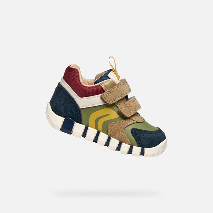 Velcro shoes IUPIDOO BABY Navy/Pistachio | GEOX
