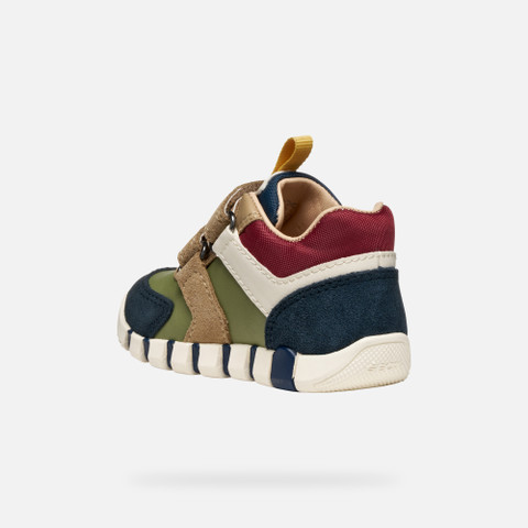 Velcro shoes IUPIDOO BABY Navy/Pistachio - image number 3 | GEOX
