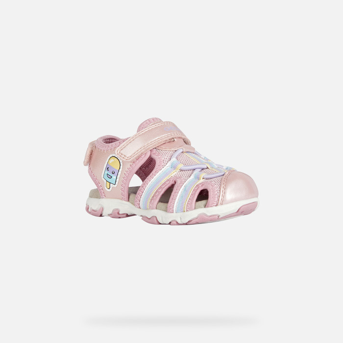 Geox® FLAFFEE: Baby Girl's Pink Closed Toe Sandals Geox ® SS23