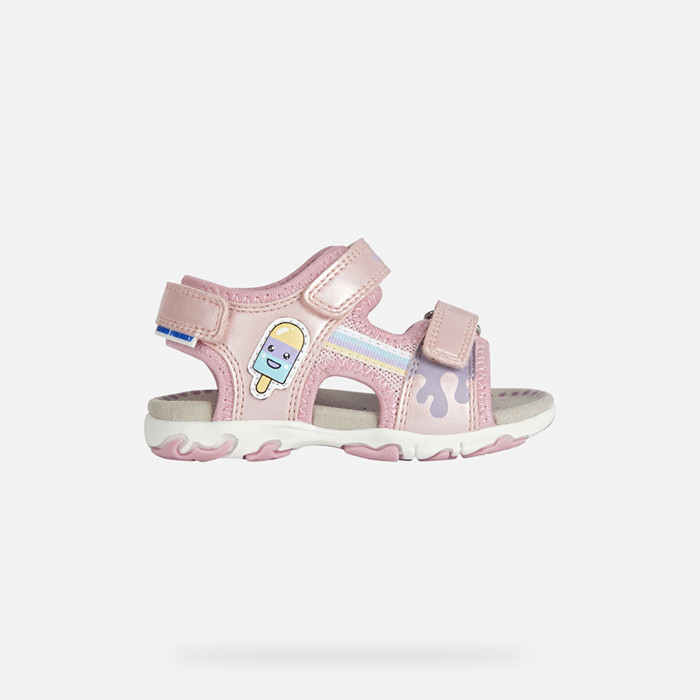 Open sandals SANDAL FLAFFEE   TODDLER Light Pink | GEOX