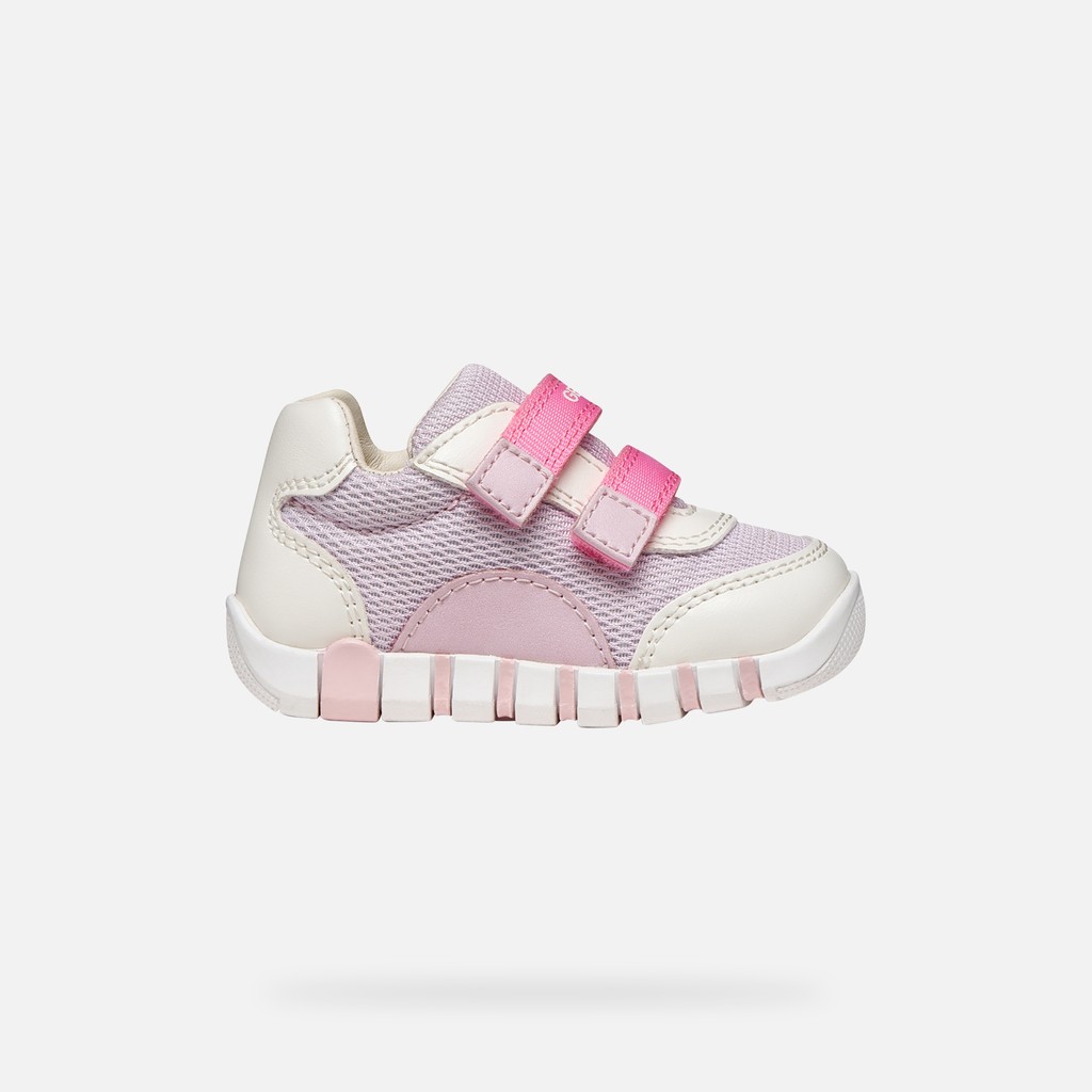 Velcro shoes IUPIDOO BABY White/Lilac - image number 1 | GEOX