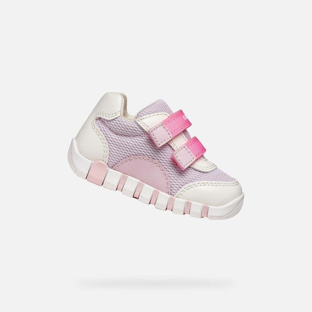 Velcro shoes IUPIDOO BABY White/Lilac - image number 0 | GEOX