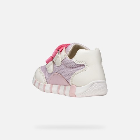 Velcro shoes IUPIDOO BABY White/Lilac - image number 3 | GEOX