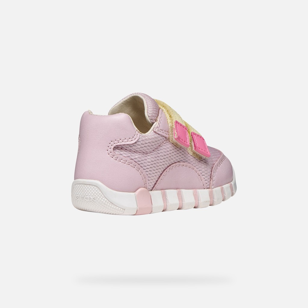 Velcro shoes IUPIDOO BABY Pink/Light yellow - image number 4 | GEOX
