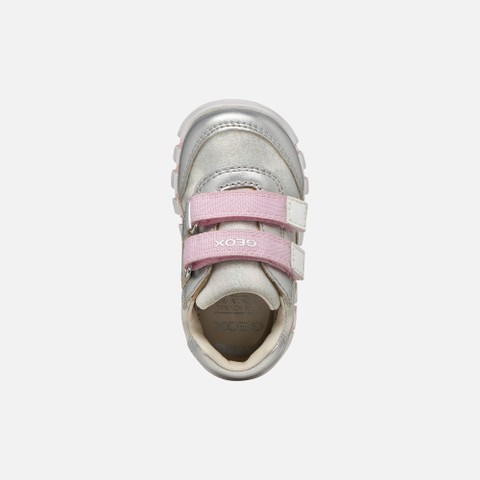 Velcro shoes IUPIDOO BABY GIRL Silver/Pink - image number 5 | GEOX