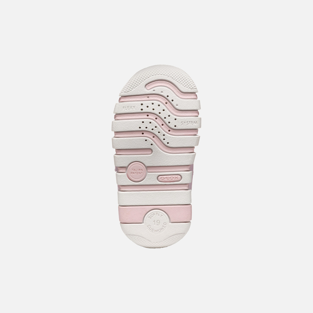 sneakers with straps IUPIDOO BABY GIRL Light Avio/Pink - image number 6 | GEOX