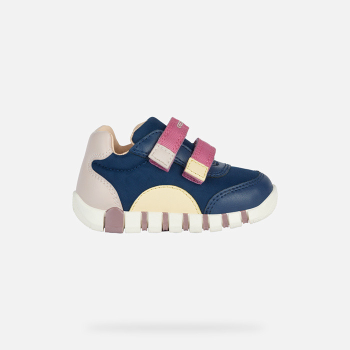 Velcro shoes IUPIDOO BABY Light navy/Pink | GEOX