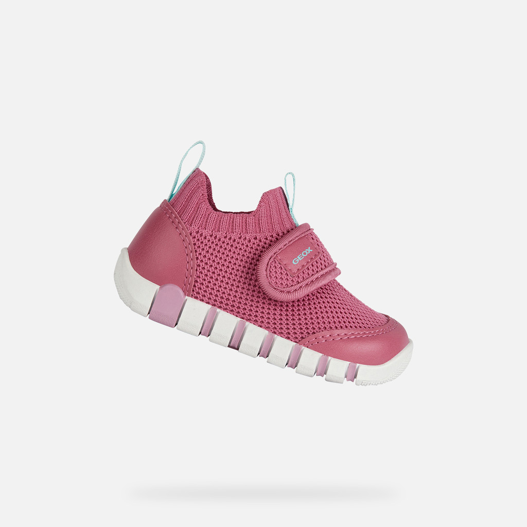 Geox® IUPIDOO: Baby Girl's Fuchsia Velcro Shoes | Geox ® Online Store