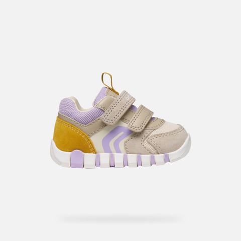 FIRST STEPS IUPIDOO BABY Beige/Lilac - image number 1 | GEOX