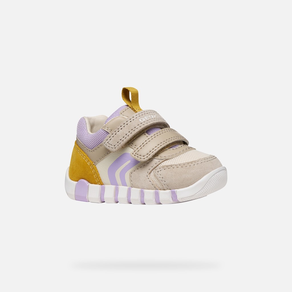 FIRST STEPS IUPIDOO BABY Beige/Lilac - image number 2 | GEOX