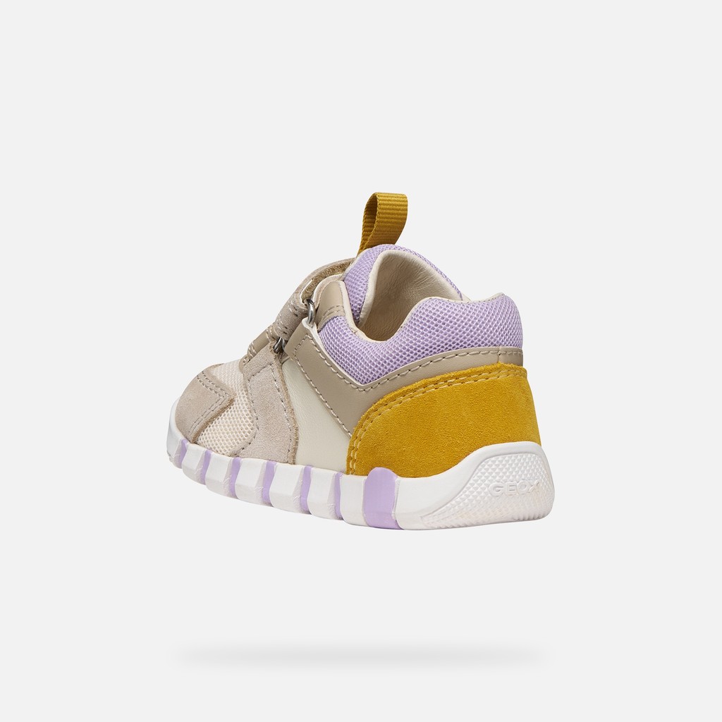 FIRST STEPS IUPIDOO BABY Beige/Lilac - image number 3 | GEOX