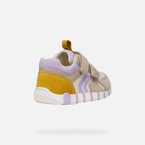 FIRST STEPS IUPIDOO BABY Beige/Lilac - image number 4 | GEOX