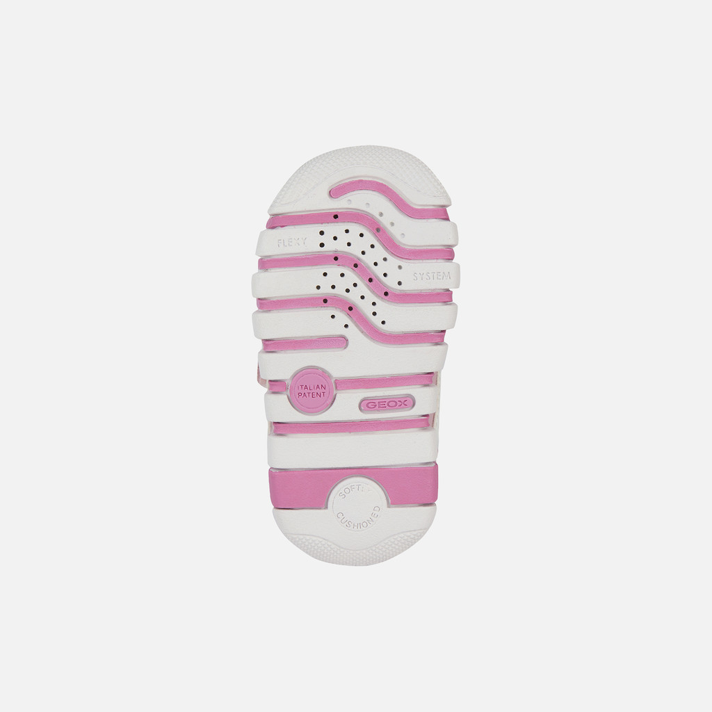 sneakers with straps IUPIDOO BABY GIRL Rose/White - image number 6 | GEOX