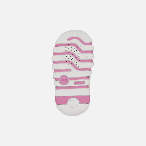 sneakers with straps IUPIDOO BABY GIRL Rose/White - image number 6 | GEOX