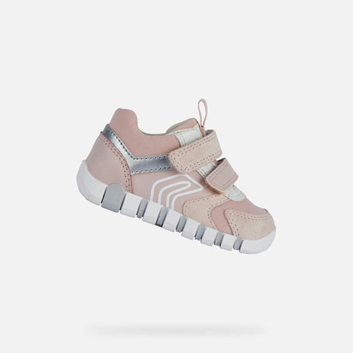 Velcro shoes IUPIDOO BABY GIRL Light Rose/White | GEOX
