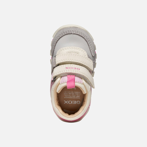 Sneakers with straps IUPIDOO BABY Grey/Fuchsia - image number 5 | GEOX