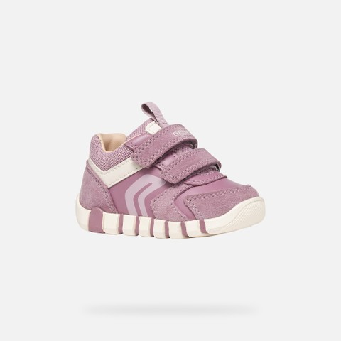 Toddler velcro shoes IUPIDOO BABY Light Prune - image number 2 | GEOX