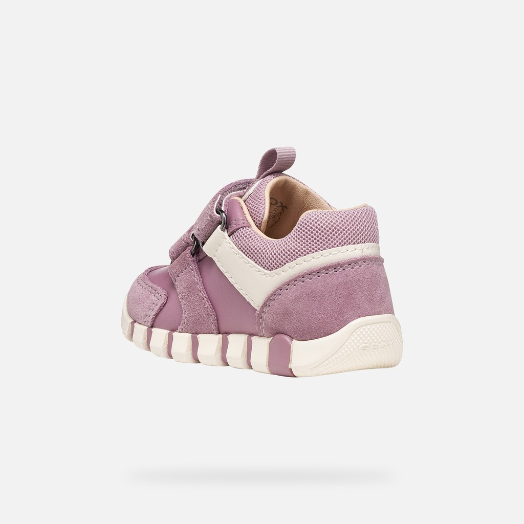 Toddler velcro shoes IUPIDOO BABY Light Prune - image number 3 | GEOX