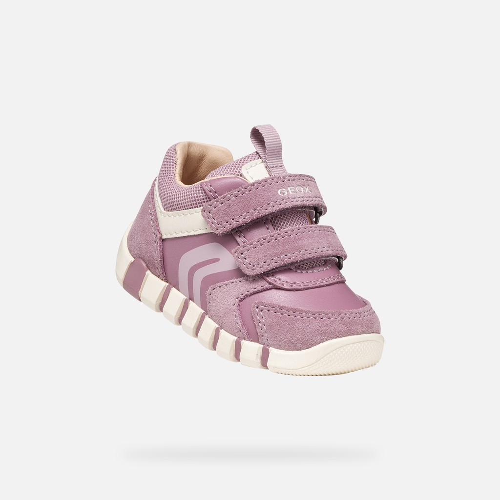 Toddler velcro shoes IUPIDOO BABY Light Prune - image number 4 | GEOX