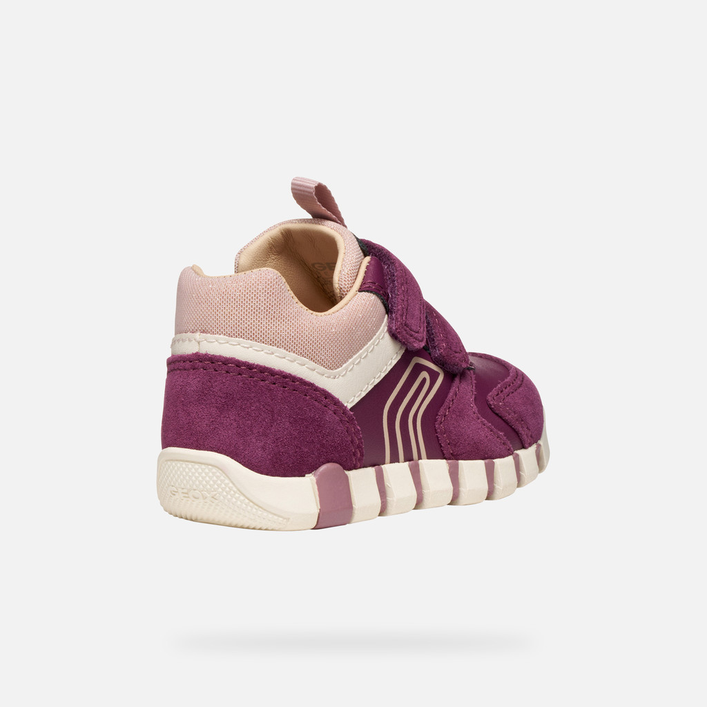 Sneakers with straps IUPIDOO BABY Dark Violet/Pink - image number 4 | GEOX