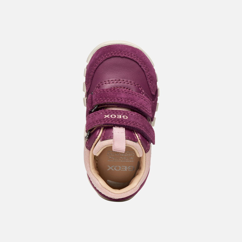 Sneakers with straps IUPIDOO BABY Dark Violet/Pink - image number 5 | GEOX