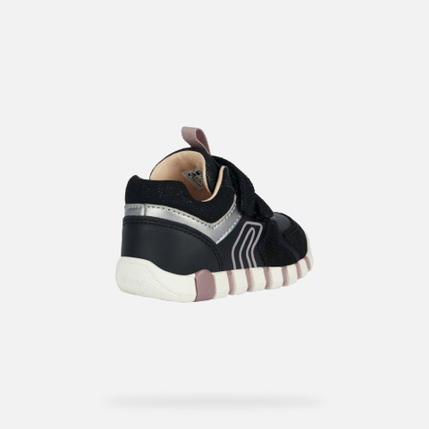velcro shoes IUPIDOO BABY GIRL Black/Dark Pink - image number 4 | GEOX