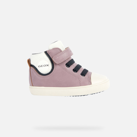 High Top Sneakers GISLI BABY Dark rose/Light platinum - image number 1 | GEOX