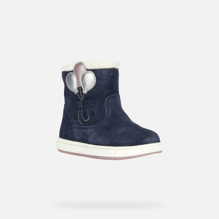 MID-CALF BOOTS BABY TROTTOLA TODDLER GIRL - NAVY/PINK