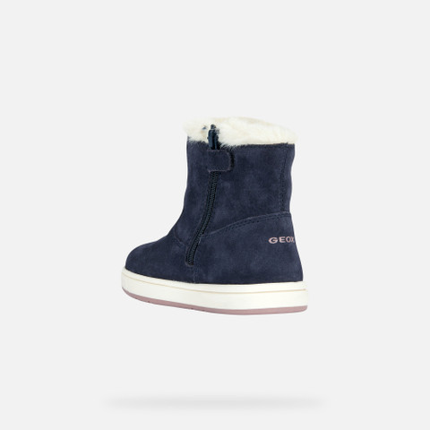 suede ankle boots TROTTOLA TODDLER GIRL Navy/Pink - image number 3 | GEOX