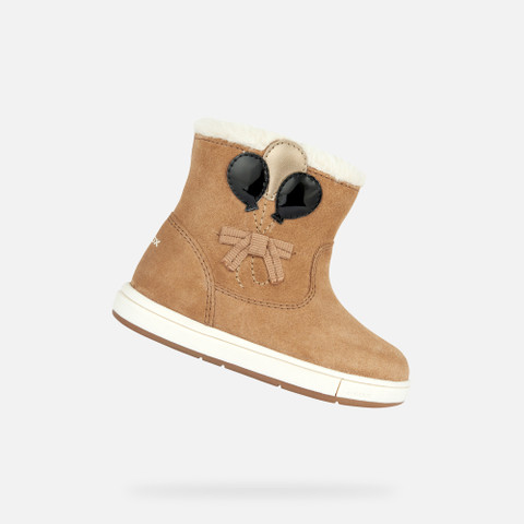 suede ankle boots TROTTOLA TODDLER GIRL Whisky/Black - image number 0 | GEOX