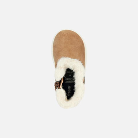suede ankle boots TROTTOLA TODDLER GIRL Whisky/Black - image number 5 | GEOX
