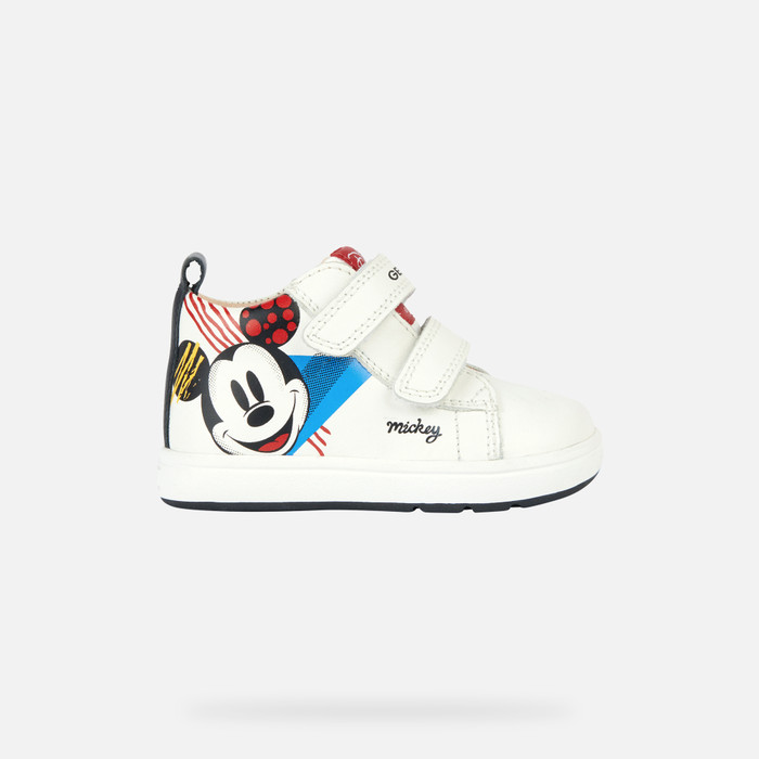 Geox® BIGLIA: Mickey Mouse First Step white Baby | Geox®