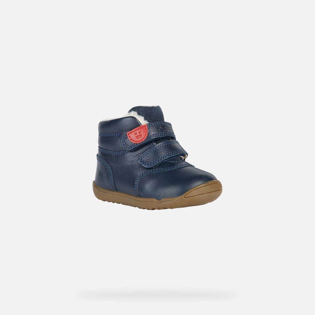 Geox® MACCHIA B: Velcro Shoes Navy Blue Baby Boy | Geox®