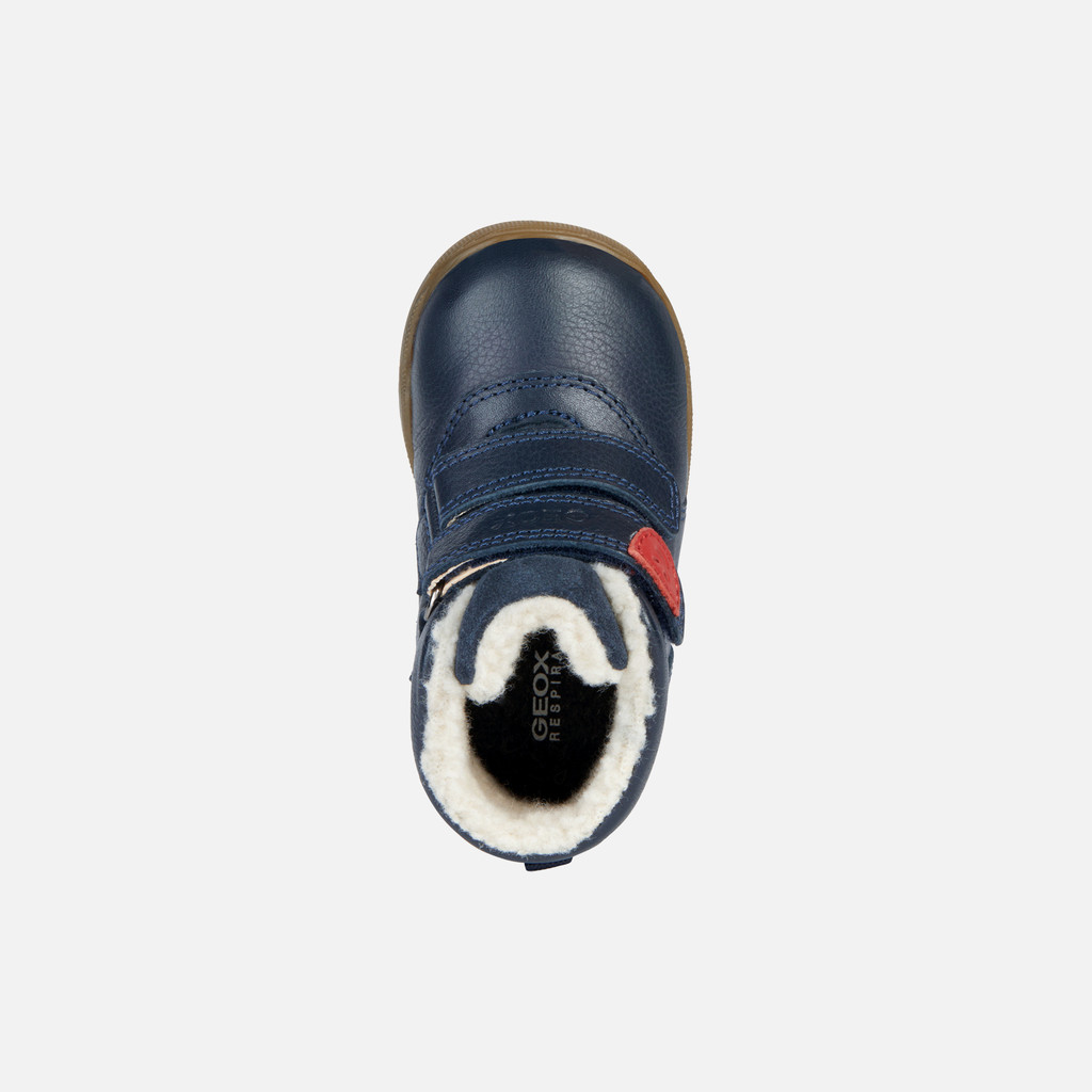 Geox® MACCHIA B: Velcro Shoes Navy Blue Baby Boy | Geox®