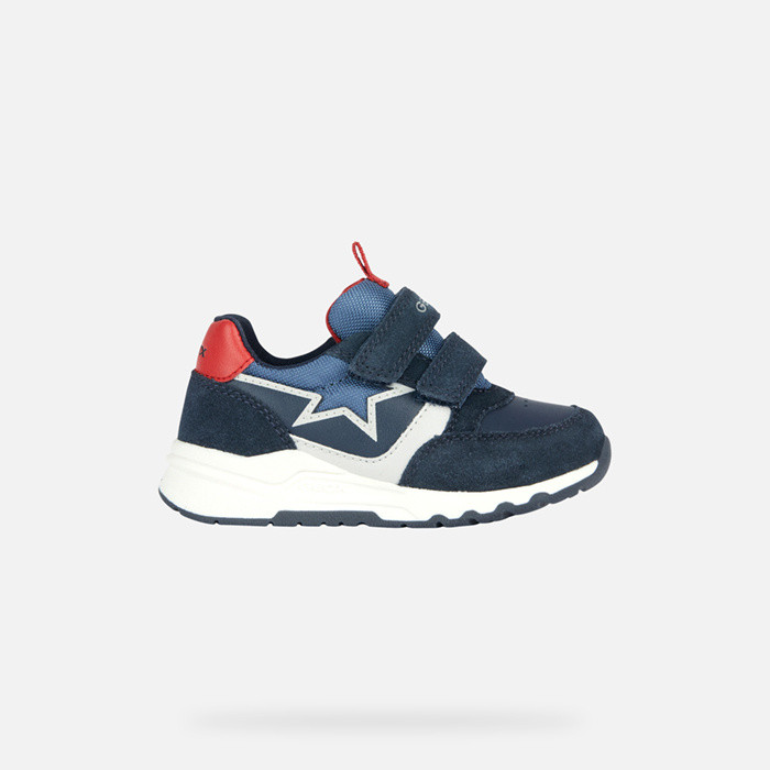 Velcro shoes PYRIP BABY Navy/Red | GEOX