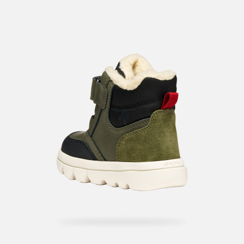 Chaussures imperméables WILLABOOM ABX PETIT GARÇON Vert foncé/Noir - image number 3 | GEOX