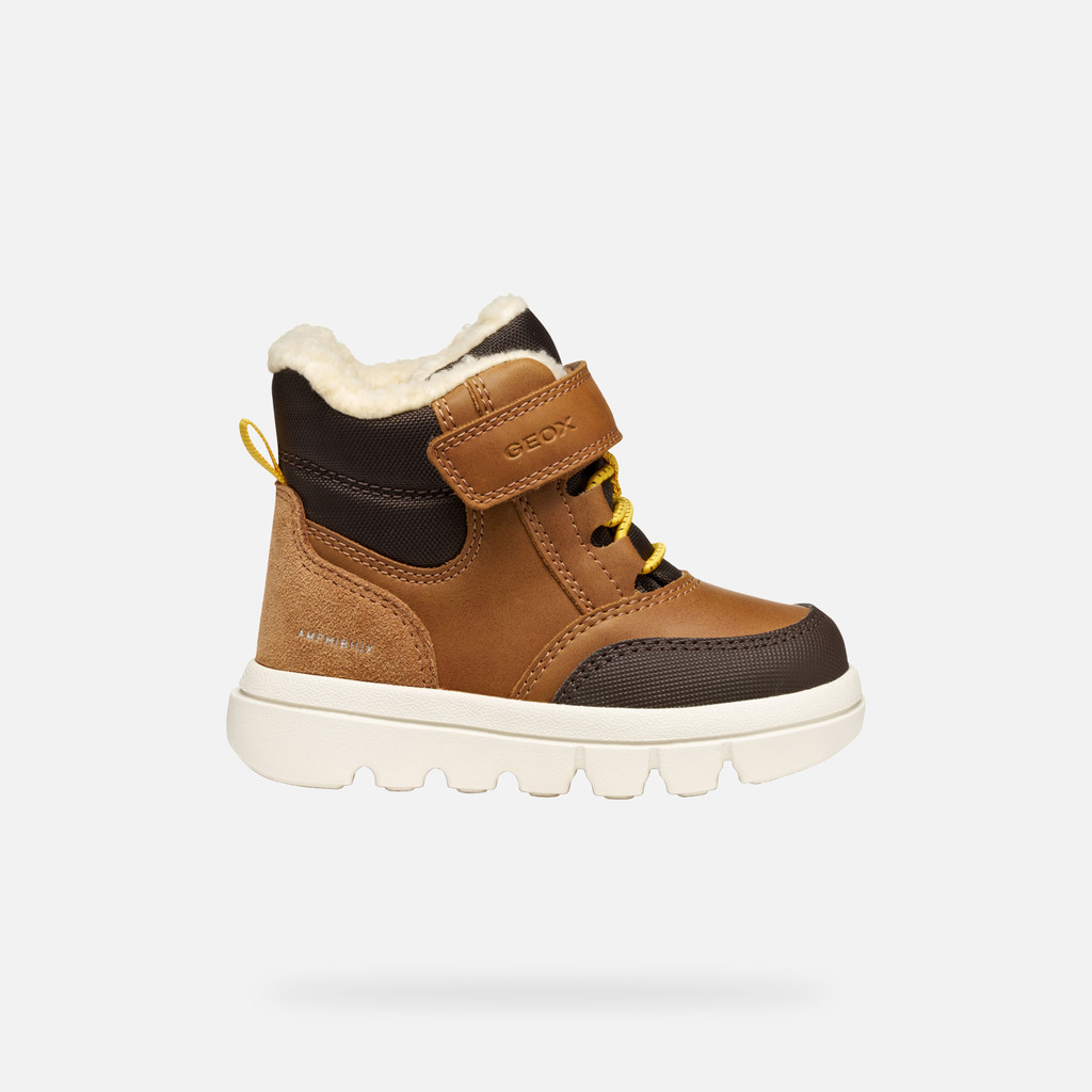 Waterproof boots WILLABOOM ABX TODDLER Tobacco/Dark Brown - image number 1 | GEOX
