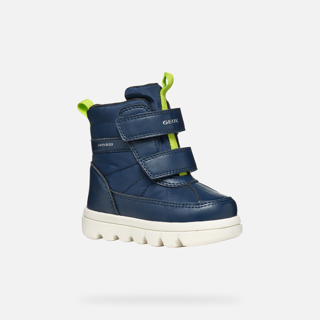 MID-CALF BOOTS BABY BOY WILLABOOM ABX TODDLER BOY - NAVY/LIME