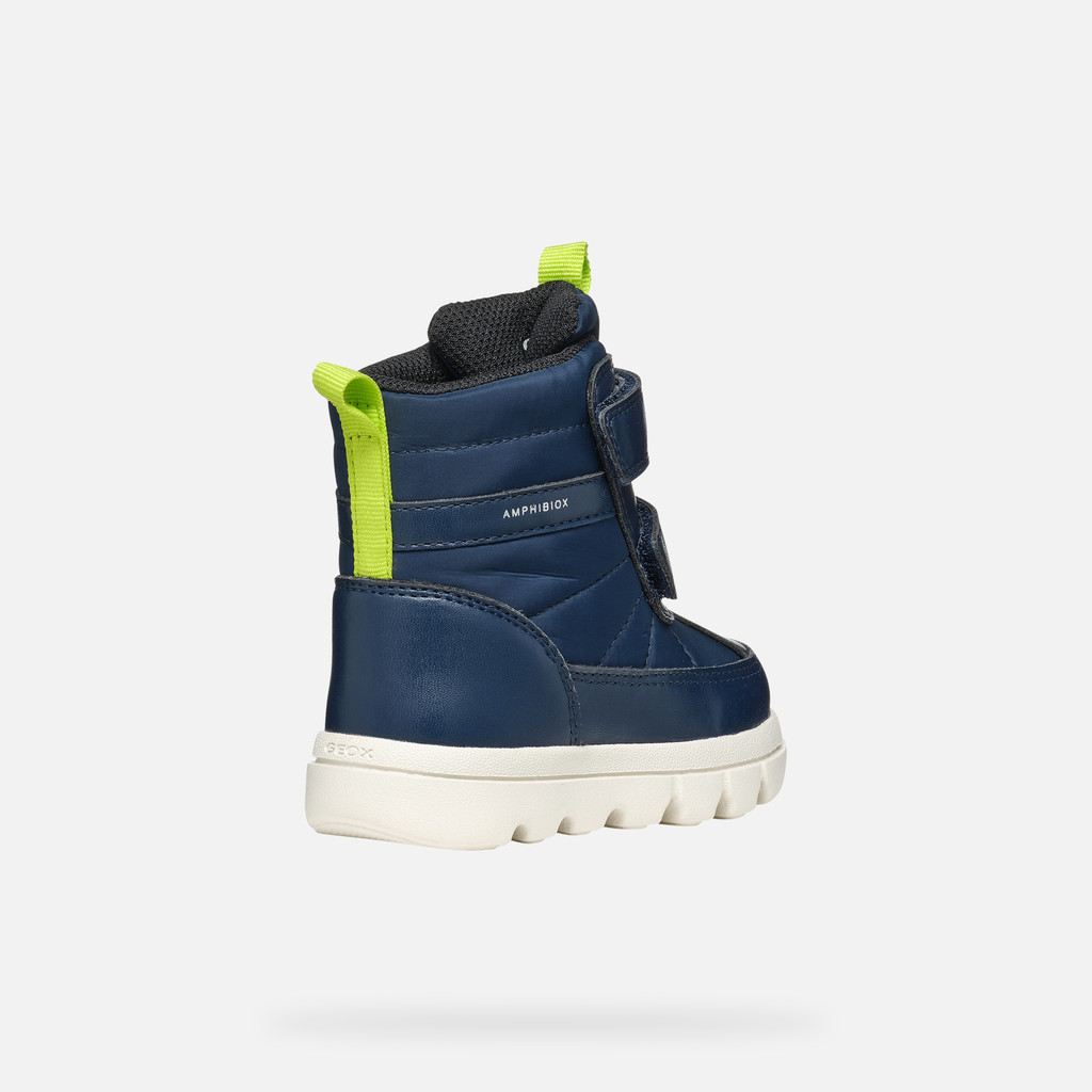 MID-CALF BOOTS BABY BOY WILLABOOM ABX TODDLER BOY - NAVY/LIME