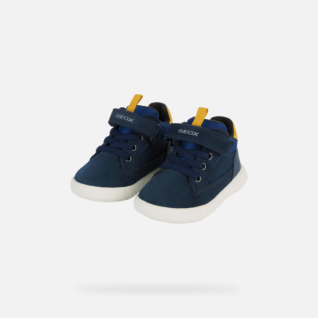 mid calf boots HYROO TODDLER BOY Navy/Ochre Yellow - image number 7 | GEOX