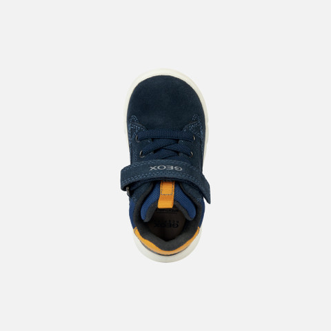 mid calf boots HYROO TODDLER BOY Navy/Ochre Yellow - image number 5 | GEOX