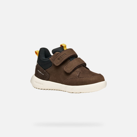 Sneakers mit Riemchen HYROO   BABY Cognac/Schwarz - image number 2 | GEOX