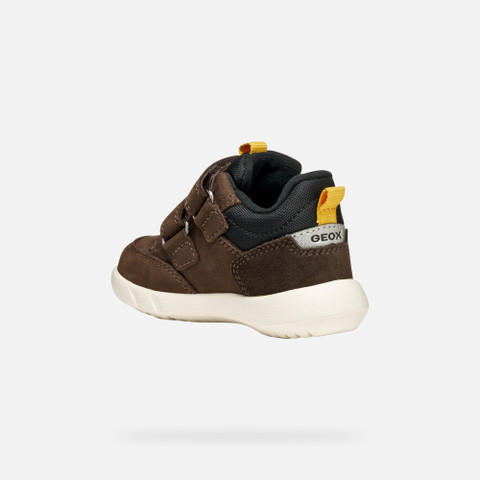 Sneakers mit Riemchen HYROO   BABY Cognac/Schwarz - image number 3 | GEOX