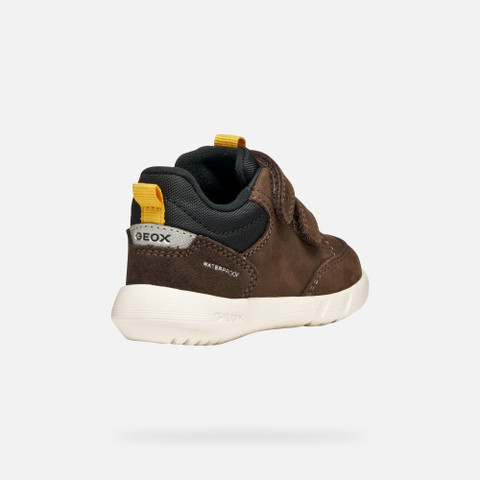 Sneakers mit Riemchen HYROO   BABY Cognac/Schwarz - image number 4 | GEOX