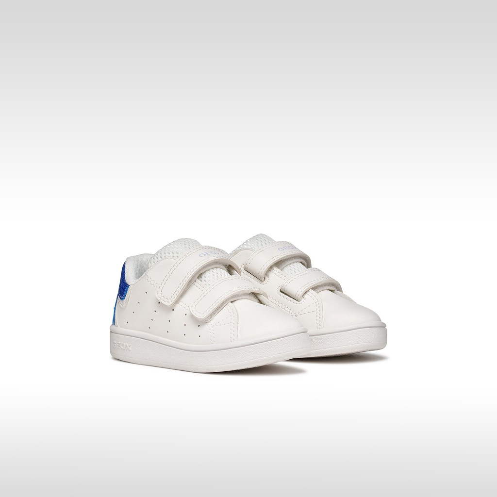 Sneakers with straps ECLYPER TODDLER GIRL White/Bluette - image number 1 | GEOX